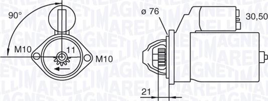 Magneti Marelli 063280071010 - Starteris adetalas.lv