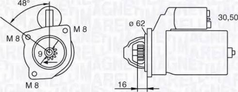 Magneti Marelli 063222908010 - Starteris adetalas.lv