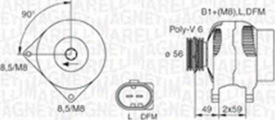 Magneti Marelli 063731378010 - Ģenerators adetalas.lv