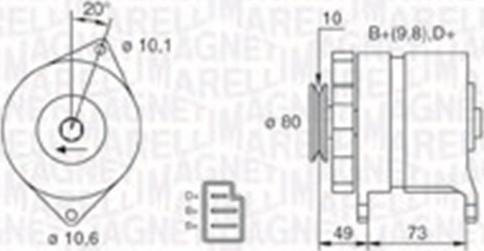 Magneti Marelli 063730016010 - Ģenerators adetalas.lv