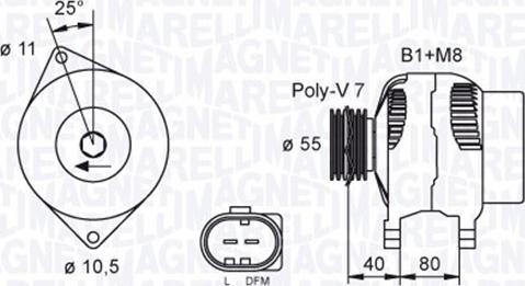 Magneti Marelli 063731700010 - Ģenerators adetalas.lv