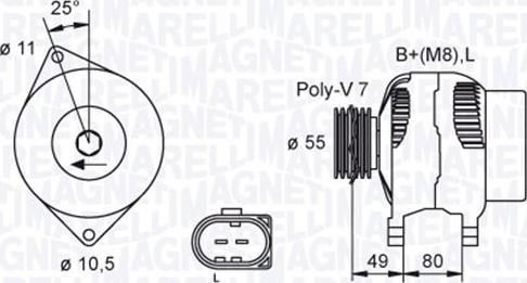 Magneti Marelli 063730036010 - Ģenerators adetalas.lv