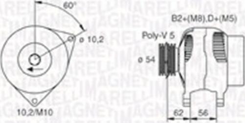 Magneti Marelli 063731748010 - Ģenerators adetalas.lv