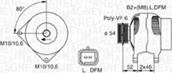 Magneti Marelli 063730027010 - Ģenerators adetalas.lv