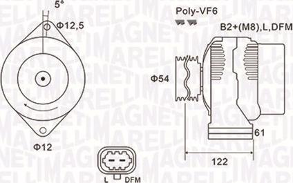 Magneti Marelli 063731994010 - Ģenerators adetalas.lv