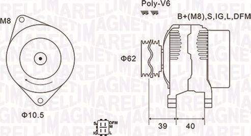 Magneti Marelli 063731964010 - Ģenerators adetalas.lv