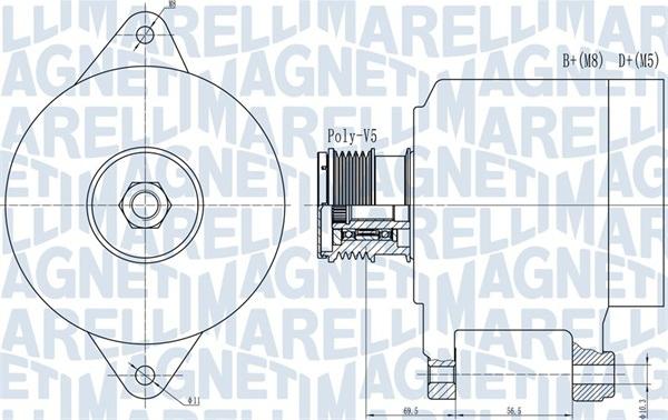 Magneti Marelli 063731909010 - Ģenerators adetalas.lv