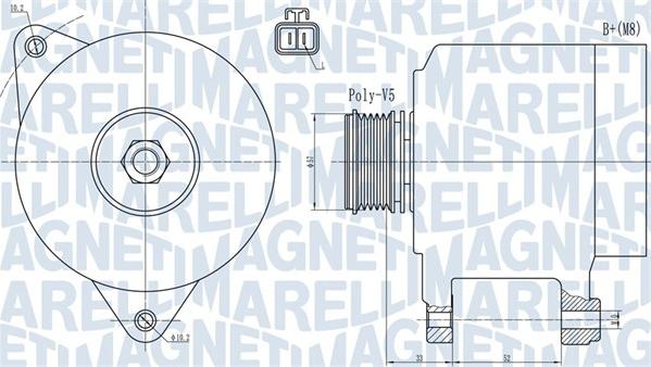 Magneti Marelli 063731906010 - Ģenerators adetalas.lv