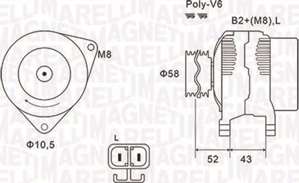 Magneti Marelli 063731903010 - Ģenerators adetalas.lv