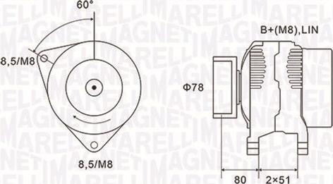 Magneti Marelli 063731919010 - Ģenerators adetalas.lv