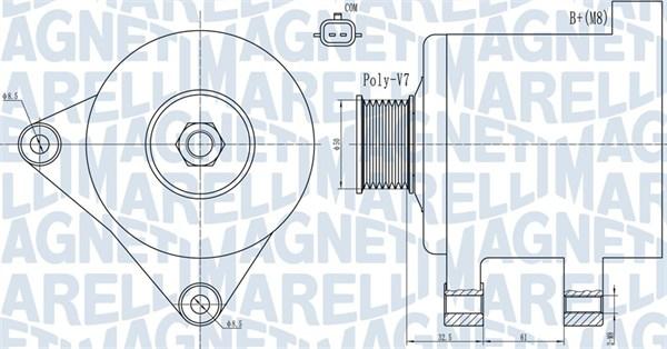 Magneti Marelli 063731918010 - Ģenerators adetalas.lv