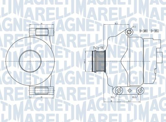 Magneti Marelli 063731934010 - Ģenerators adetalas.lv