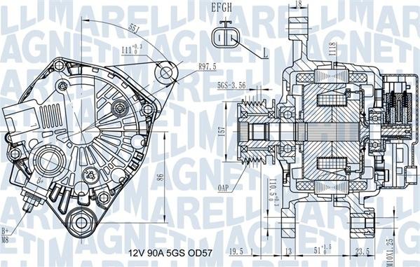 Magneti Marelli 063731938010 - Ģenerators adetalas.lv