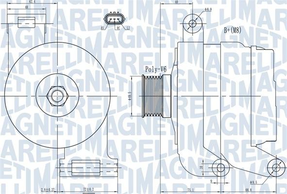 Magneti Marelli 063731926010 - Ģenerators adetalas.lv