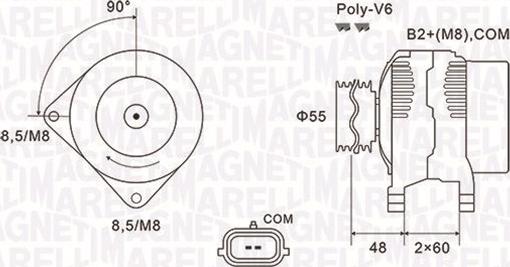 Magneti Marelli 063731974010 - Ģenerators adetalas.lv