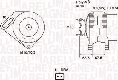 Magneti Marelli 063731976010 - Ģenerators adetalas.lv