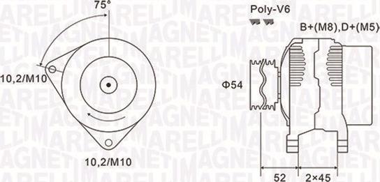 Magneti Marelli 063731496010 - Ģenerators adetalas.lv