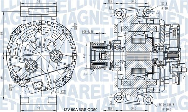 Magneti Marelli 063731439210 - Ģenerators adetalas.lv