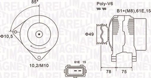 Magneti Marelli 063731591010 - Ģenerators adetalas.lv