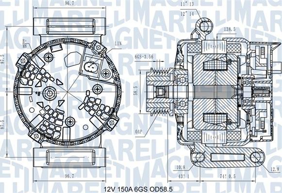 Magneti Marelli 063731546110 - Ģenerators adetalas.lv