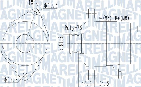 Magneti Marelli 063731558010 - Ģenerators adetalas.lv