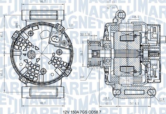 Magneti Marelli 063731557610 - Ģenerators adetalas.lv