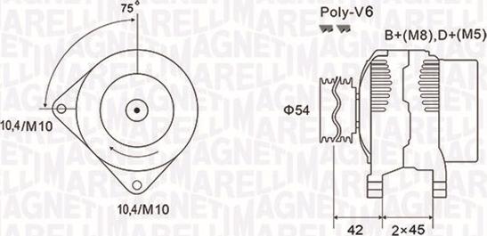 Magneti Marelli 063731564010 - Ģenerators adetalas.lv