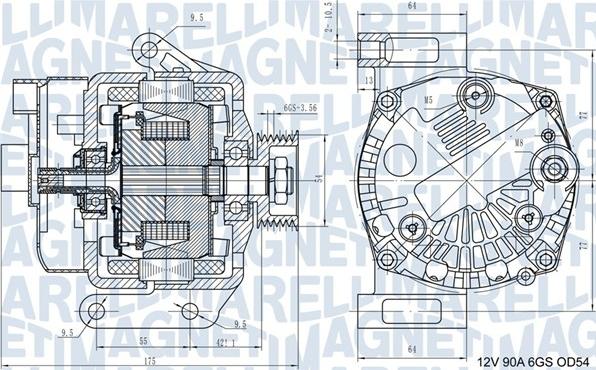 Magneti Marelli 063731562210 - Ģenerators adetalas.lv