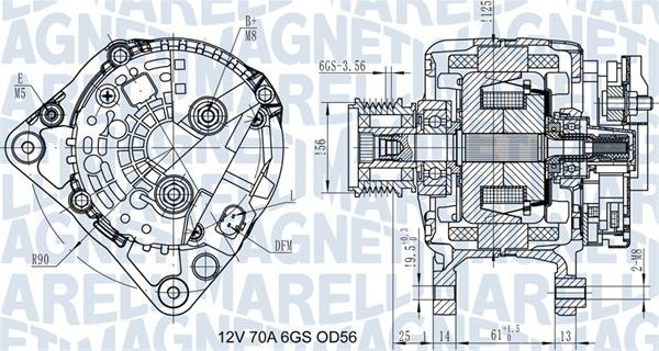 Magneti Marelli 063731502010 - Ģenerators adetalas.lv