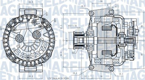 Magneti Marelli 063731531810 - Ģenerators adetalas.lv