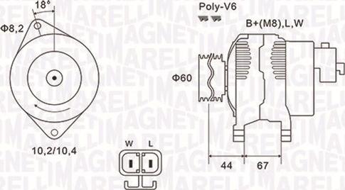 Magneti Marelli 063731526010 - Ģenerators adetalas.lv