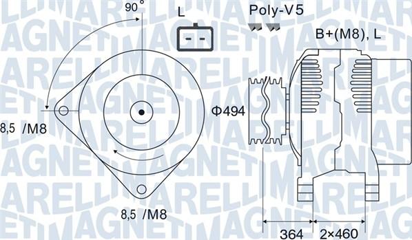 Magneti Marelli 063731645010 - Ģenerators adetalas.lv