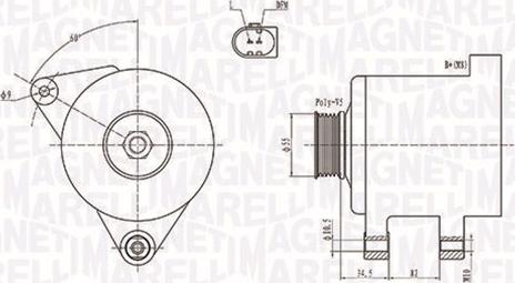 Magneti Marelli 063731664010 - Ģenerators adetalas.lv