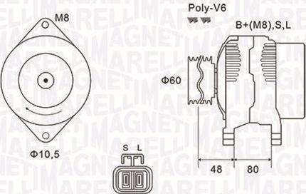 Magneti Marelli 063731607010 - Ģenerators adetalas.lv