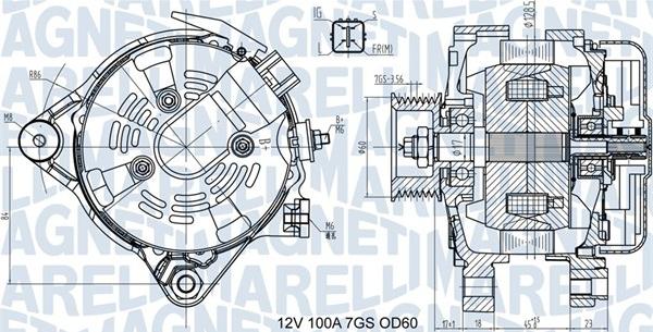 Magneti Marelli 063731613010 - Ģenerators adetalas.lv