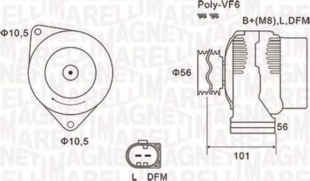 Magneti Marelli 063731689010 - Ģenerators adetalas.lv