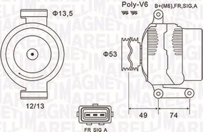 Magneti Marelli 063731635010 - Ģenerators adetalas.lv