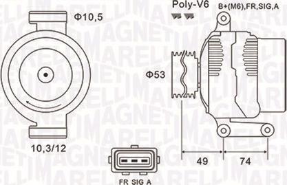 Magneti Marelli 063731638010 - Ģenerators adetalas.lv