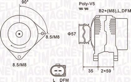 Magneti Marelli 063731675010 - Ģenerators adetalas.lv