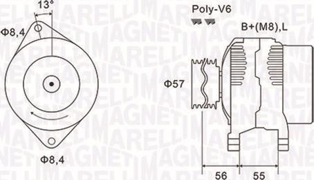 Magneti Marelli 063731088010 - Ģenerators adetalas.lv