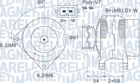 Magneti Marelli 063731143010 - Ģenerators adetalas.lv