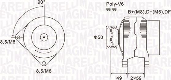 Magneti Marelli 063731147010 - Ģenerators adetalas.lv