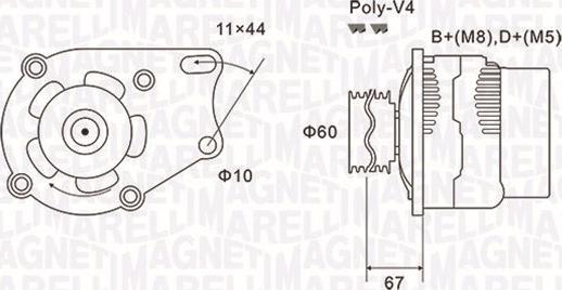 Magneti Marelli 063731153010 - Ģenerators adetalas.lv