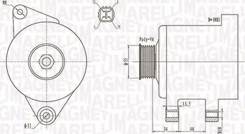 Magneti Marelli 063731894010 - Ģenerators adetalas.lv