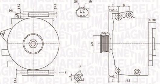 Magneti Marelli 063731859010 - Ģenerators adetalas.lv