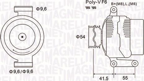 Magneti Marelli 063731855010 - Ģenerators adetalas.lv