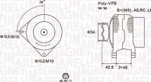 Magneti Marelli 063731865010 - Ģenerators adetalas.lv