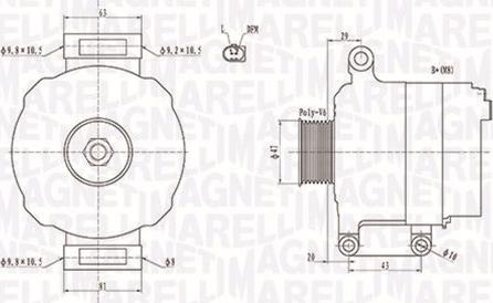 Magneti Marelli 063731867010 - Ģenerators adetalas.lv