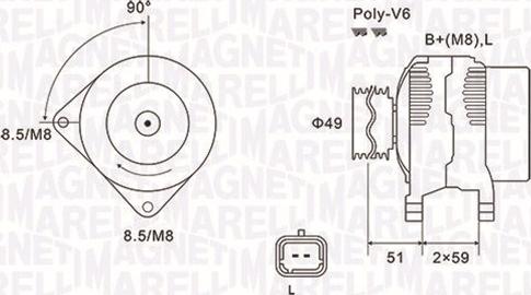 Magneti Marelli 063731881010 - Ģenerators adetalas.lv