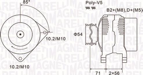 Magneti Marelli 063731833010 - Ģenerators adetalas.lv